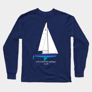 J/24 Sailboat Long Sleeve T-Shirt